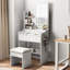 Bureau de coiffeuse avec fauteuil