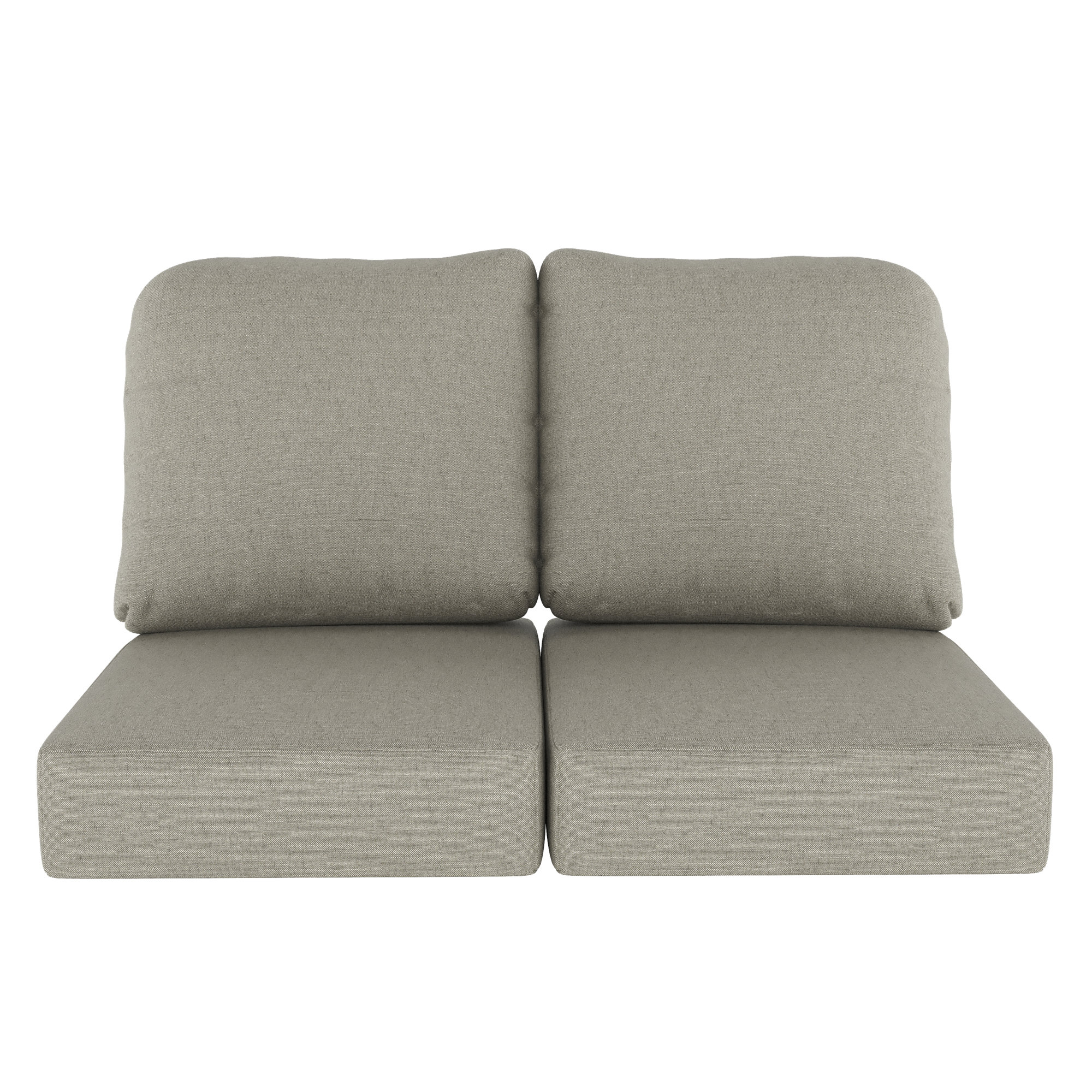 Amala Indoor/Outdoor Sunbrella® Loveseat Cushion, Spectrum Dove Sunbrella® Plainweave