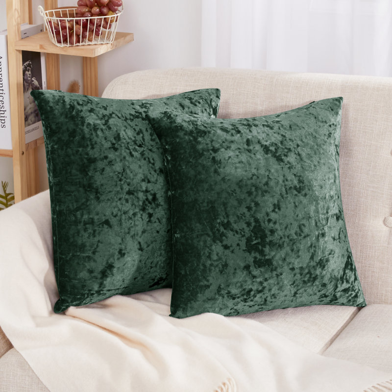 Dark Forest Velvet Reversible 26" x 26" Pillow Covers