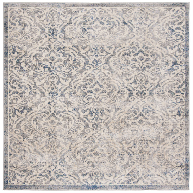 Llana Performance Ikat Rug, Square 8'