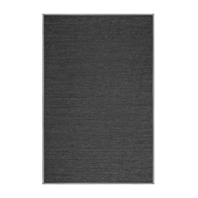 Machine Washable Solid Gray Area Rug