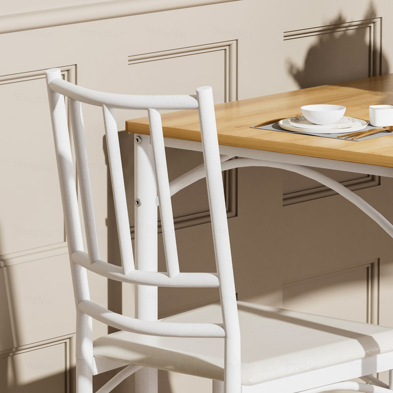 Ensemble table et chaises de salle à manger, table de bar avec 4 bancs, comptoir de cuisine avec chaises, style industriel pour la cuisine, le petit-déjeuner, le salon ou une salle de réception.