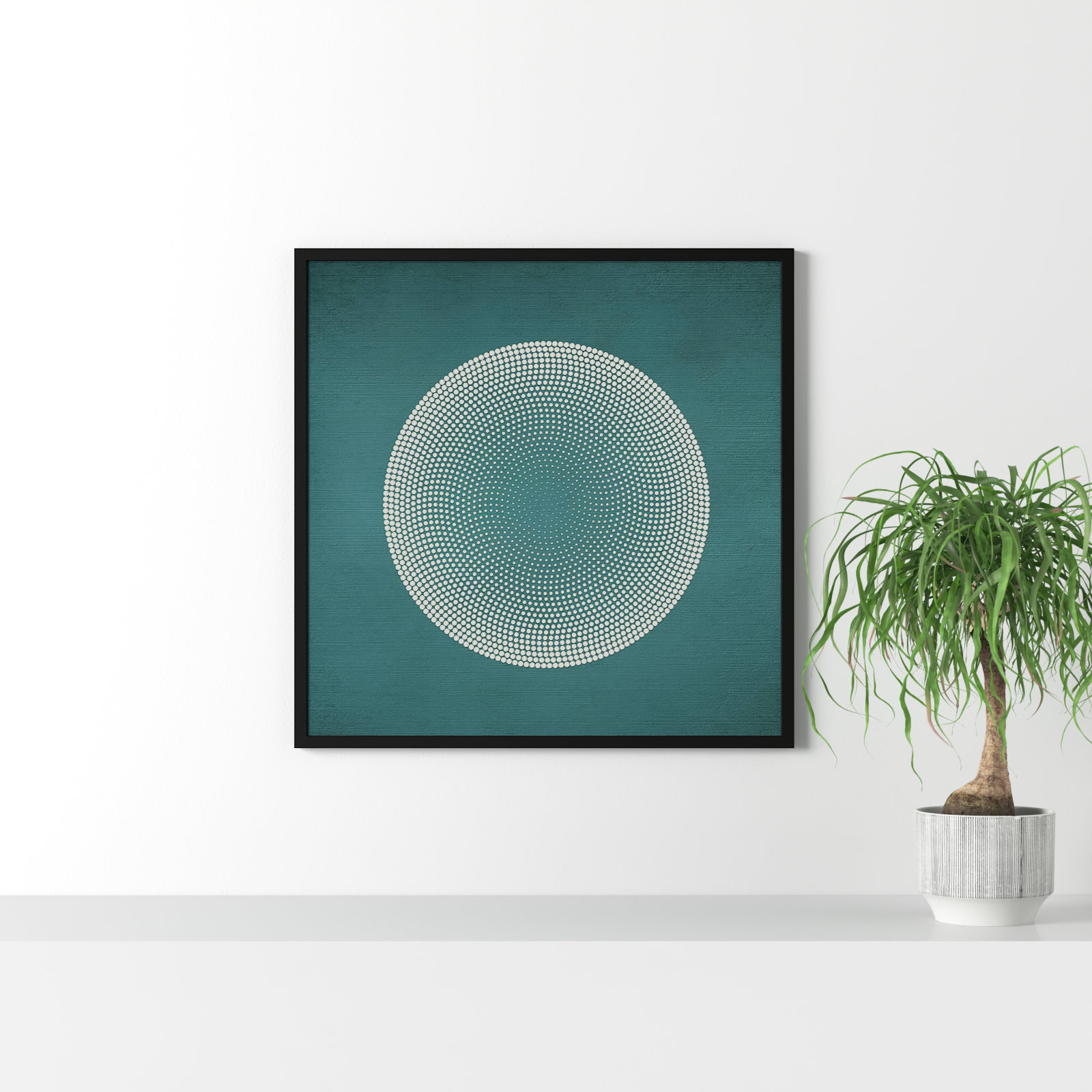 Circles by Incado, Black, 33" H x 33" W x 1" D