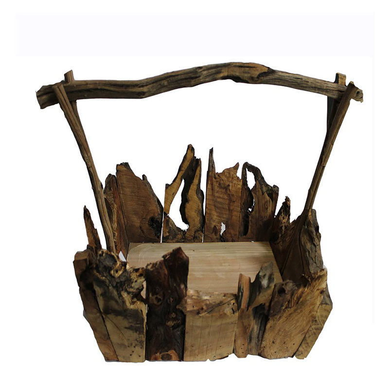Obando Wood Statue Planter