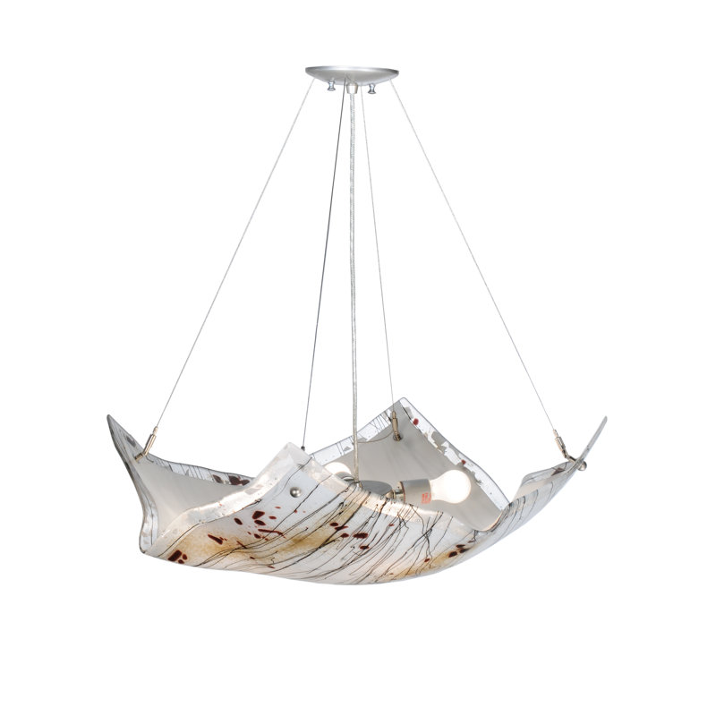 Metro Fusion 4 - Light Geometric Chandelier