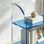 Bibliothèque en acrylique transparent bleu-754728707