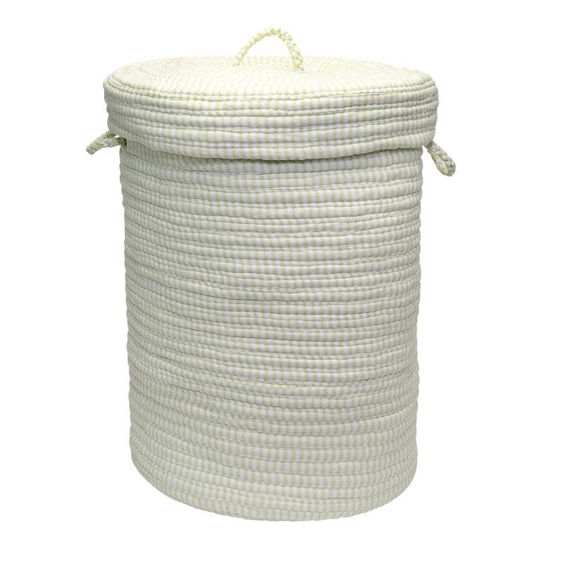 Panier à linge avec rangement, Jaune