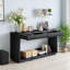 Console cannelée moderne de 60 pouces avec 2 tiroirs - Table de canapé pour le salon, le couloir et le vestibule-662224521