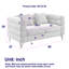 Canapé modulaire 2 places avec coussins - et coussins lombaires 60 po-252840730