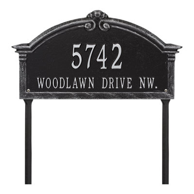 Roselyn Arch Personalized Grande 2-Line Lawn