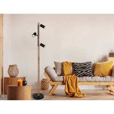 Sansibar Home Stehlampe schwarz - E27 boho aus Rattan Metall Landhaus (Ohne  Leuchtmittel)