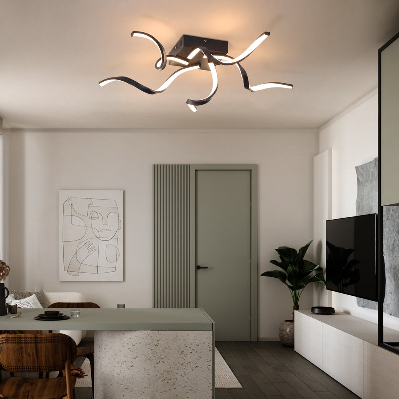 Ivy Bronx 1-Light 65cm LED Integrated Semi-Flush Mount