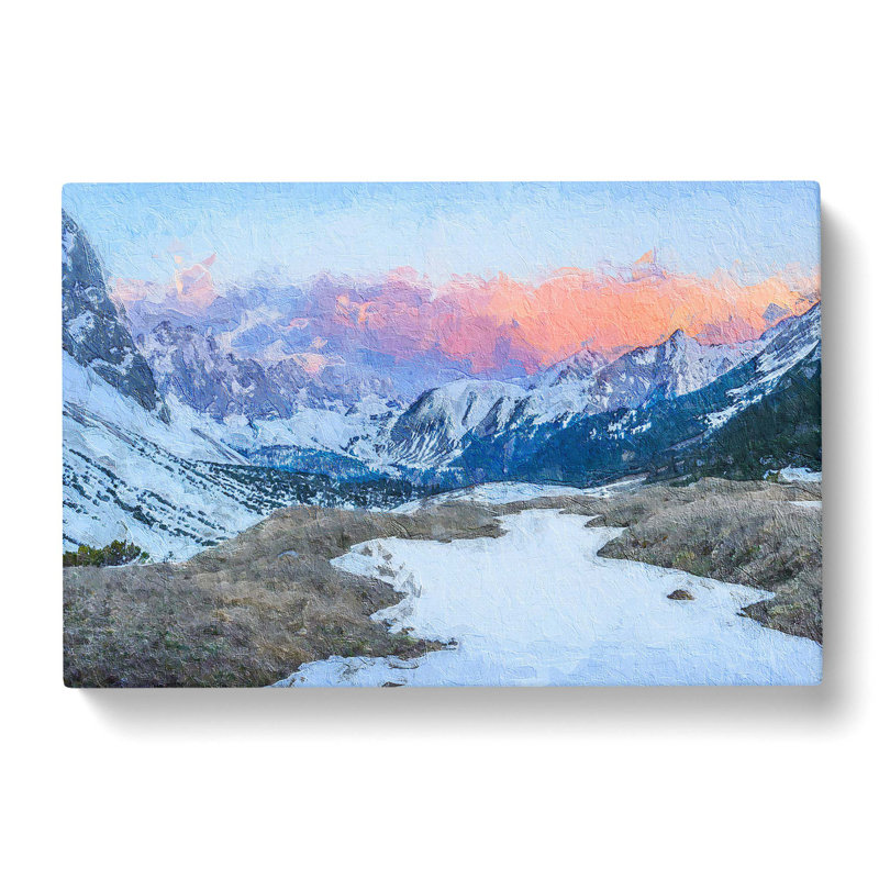 Towards The Mountain - Wrapped Canvas Painting, 50cm H x 76cm W x 3cm D