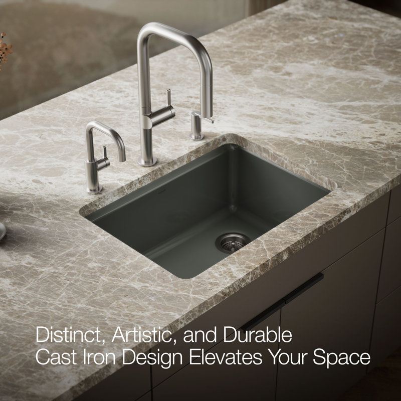Riverby® 27"L x 22"W Kitchen Sink, Thunder Gray