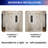 56-60"W x74"H Semi-Frame Single Sliding Shower Door,304 Stainless Steelin Brushed Nickel finish,5/16" (8mm) Thick SGCC Tempered Clear Glass,Type C Wrapped Guide Rail Anti-derailment Pulley-116726557