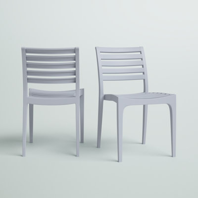 Plastic Outdoor Stacking Dining Side Chair