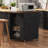 39.3" Farmhouse Kitchen Island With Drop Leaf-1512534584