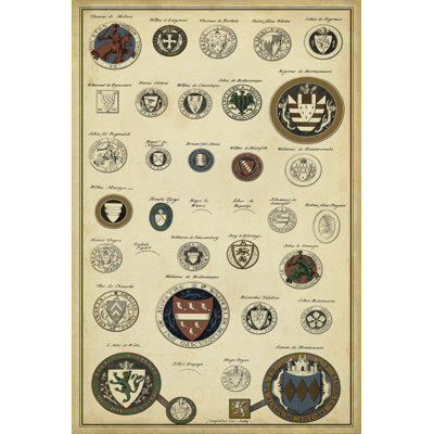 Imperial Crest III - Wrapped Canvas Print