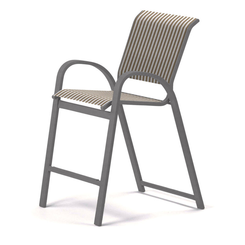 Tabouret de bar 42 po Holna, Brun clair, Graphite texturé