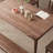Dining Room Rectangular Simple Table 6 - Person Walnut Solid Wood Solid Wood Top Four Leg Dining Set