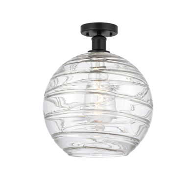 Glass Semi Flush Mount