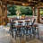 Bar Table, 62.99"L×41.34"H Bar Height Pub Table High Top Rectangular Sofa Console Table Kitchen Dining Coffee Table, For Narrow Space, Living Room, Indoor, Rustic Brown Wood, Industrial Black Metal
