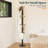 Metal Coat Rack Freestanding with Marble Base-7022150