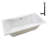 66'' x 34'' Acrylic Soaking Drop-In Bathtub, Drain Included-97545315