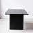 62.99" Black Rectangular Solid Wood Dining Table-2093312484
