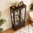 Lighted Glass Curio Cabinet with Adjustable Shelves-1942905517