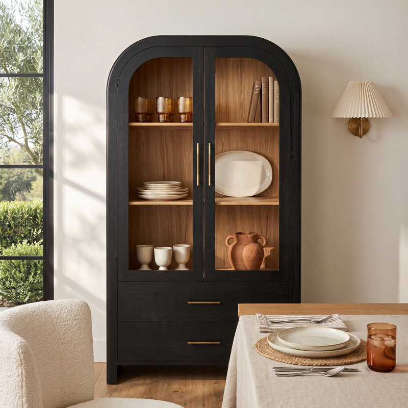 Decker Liam Solid Wood Tall Cabinet