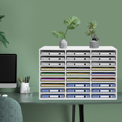 Hursel 27-grid Desktop File Organizer