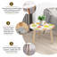 Ensemble de 2 tables basses gigognes Triangle