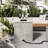Outdoor Propane Tank Cover Table With Vertical Slats, MGO Propane Holder Hideaway For 20 Lb Gas Tank, Square Top Side Table With Handle Slots, Ideal For Patios And Outdoor Spaces-37843622