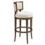 Island Fusion Swivel Upholstered Stool with Solid Wood Frame-44641226