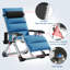 Fauteuil Halback Zero Gravity, méridienne inclinable pliante avec coussin, appui-tête 400 lb-1505217390