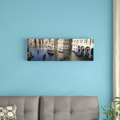 «Circulation sur le canal, Venise, Italie», reproduction de photo sur toile