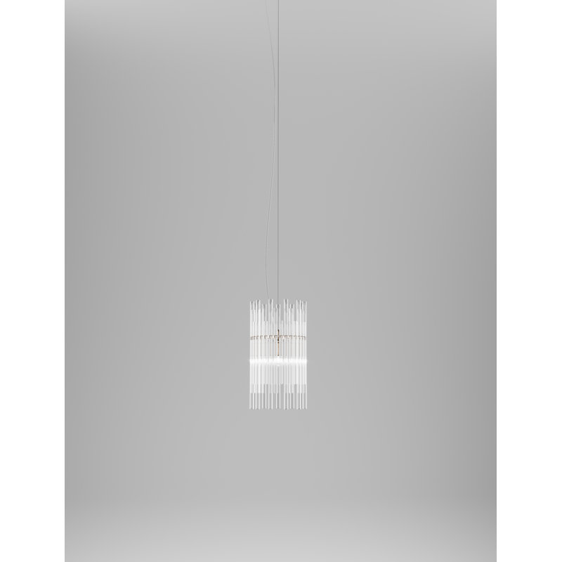 Diadema Suspension Bm Crystal Matt Bronze 2 E26 Ul, Matte Bronze, 93" H x 7" W x 7" D