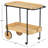 Maner Wood 2 Shelf Bar Cart-711091559