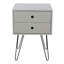 Pair of Irmtraud Premium 2 Drawer Bedside Tables - Set of 2 Stylish Pair of Nightstands-763738333