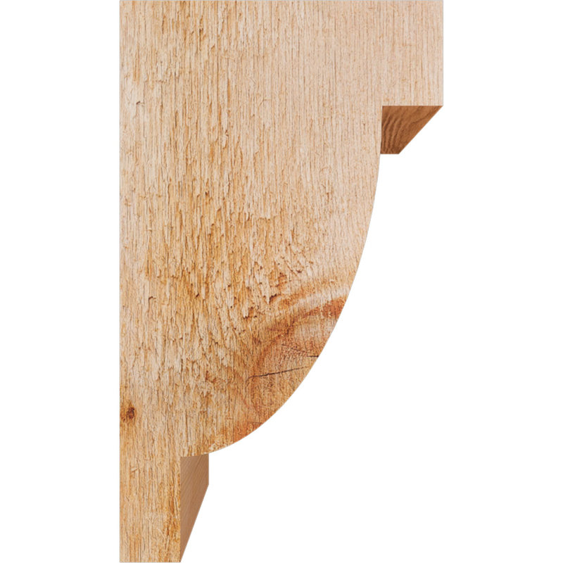 Alpine Corbel, 10" H x 4" W x 6" D, Rough Sawn, Western Red Cedar