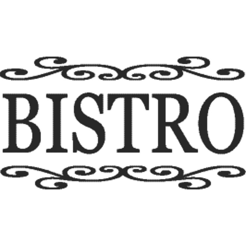 Décalcomanie murale bistro