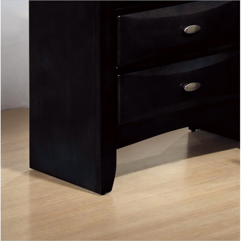Commode 5 tiroirs, Noir