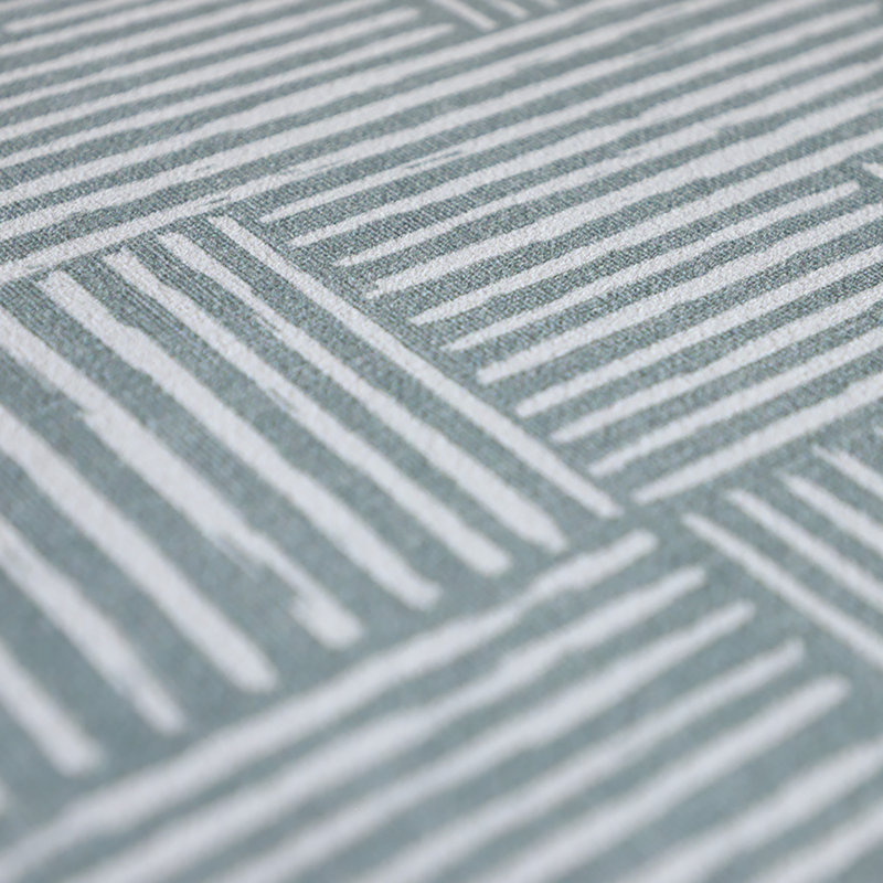 Tapis de cuisine anti-dérapant Un-Rug Organic Squares par Matterly, Rectangle 3 pi 11 po x 5 pi 11 po, Gris / bleu