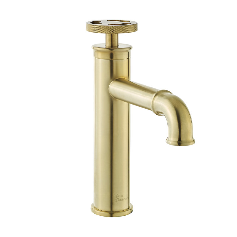 Avallon Single Hole, Single-Handle Wheel, Bathroom Faucet, Brushed Gold