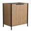 Unité de rangement de salle de bain 30 po - meuble-lavabo en contreplaqué de café, fabrication de meuble moderne peu encombrante
