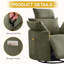 Fauteuil inclinable rond pivotant avec appui-tête réglable, alimentation et options manuelles-481345627-481345631
