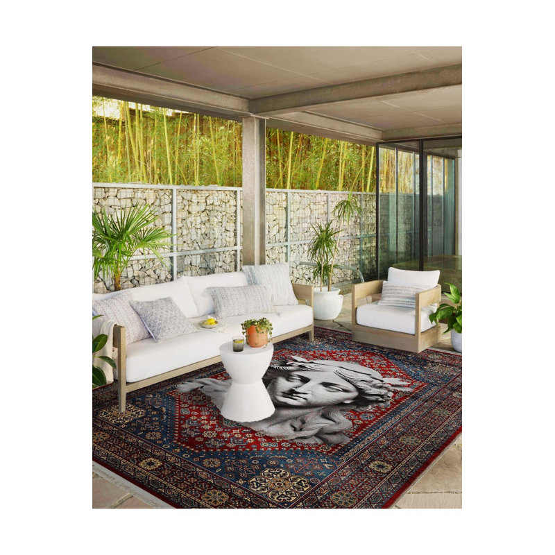 Tapis décoratif lavable à la machine, Sous-tapis rectangulaire de 3 pi 3 po x 4 pi 11 po