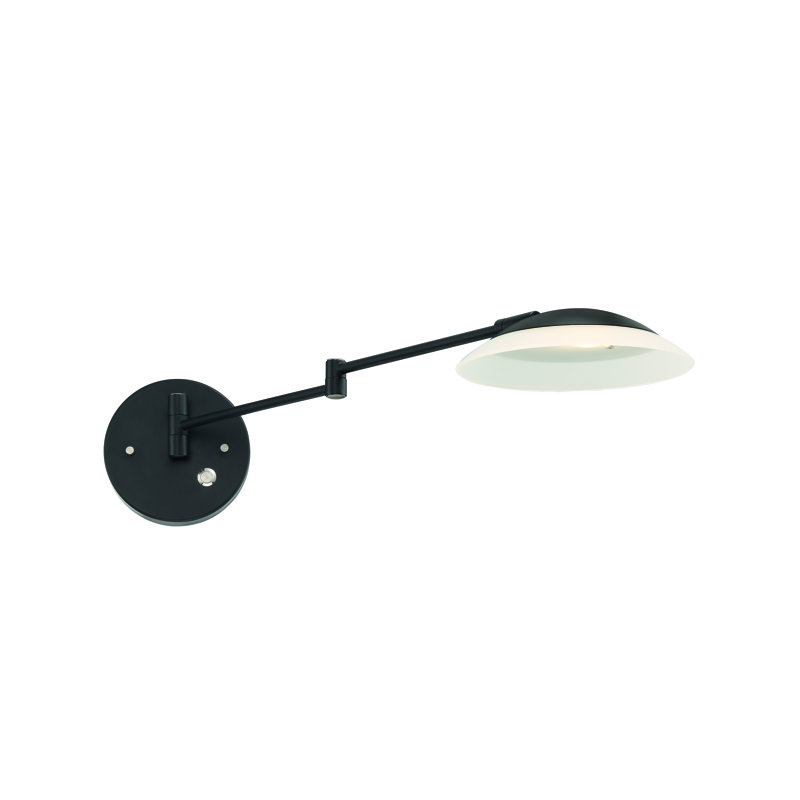 Millsaps LED Swing Arm Sconce, Museum Black