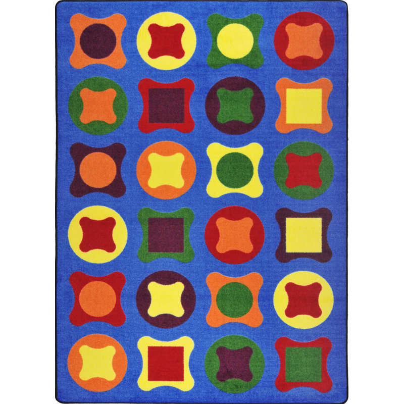 Tapis bleu capitonné Kid Essentials, Rectangle 7 pi 8 po x 10 pi 9 po